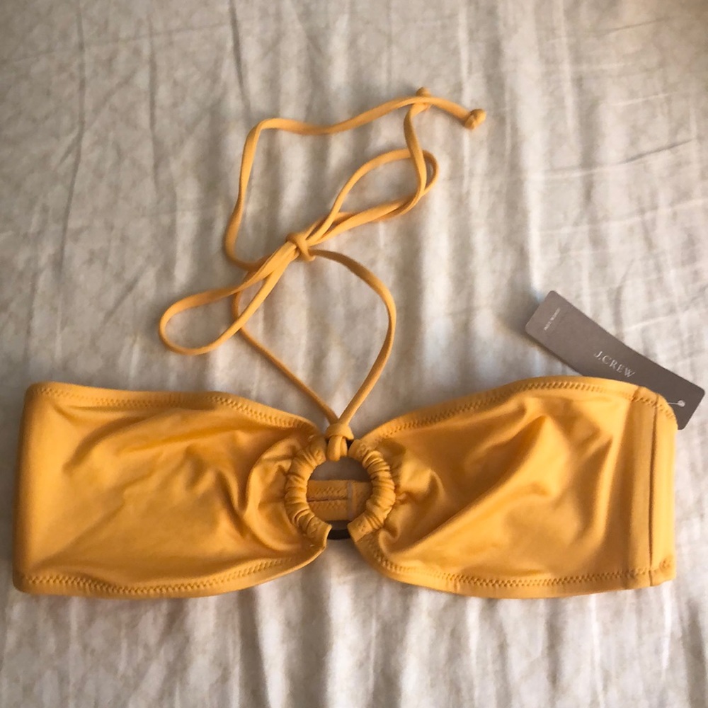 Yellow J. Crew Bathing suit top